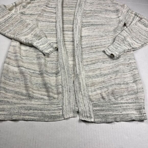 Haven Well Within Organic Cotton Blend Cardigan Marled Open Front Sweater MEDIUM - Picture 2 of 10